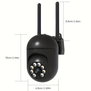 1080P Full HD Wireless Surveillance Camera, 360° Gimbal and Smart Tracking, Two-Way Calling, Infrared Night Vision and Auto Zoom, Wi-Fi Connection, Mobile APP Remote Control, Suitable for Home and Pet Security