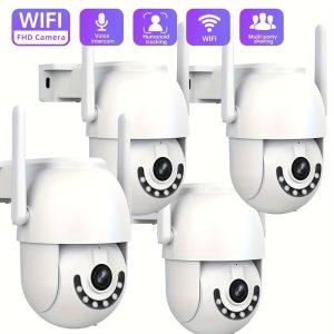 JOOAN 1296P HD Outdoor Security Camera, IPX6 Indoor/Outdoor Use, 2.4G WiFi, Motion Tracking & PTZ, Color Night Vision, Dual-Way Audio, Motion & Audio Alerts, USB-Powered, Compatible with CAM720 App, Outdoor Security Camera Wireless